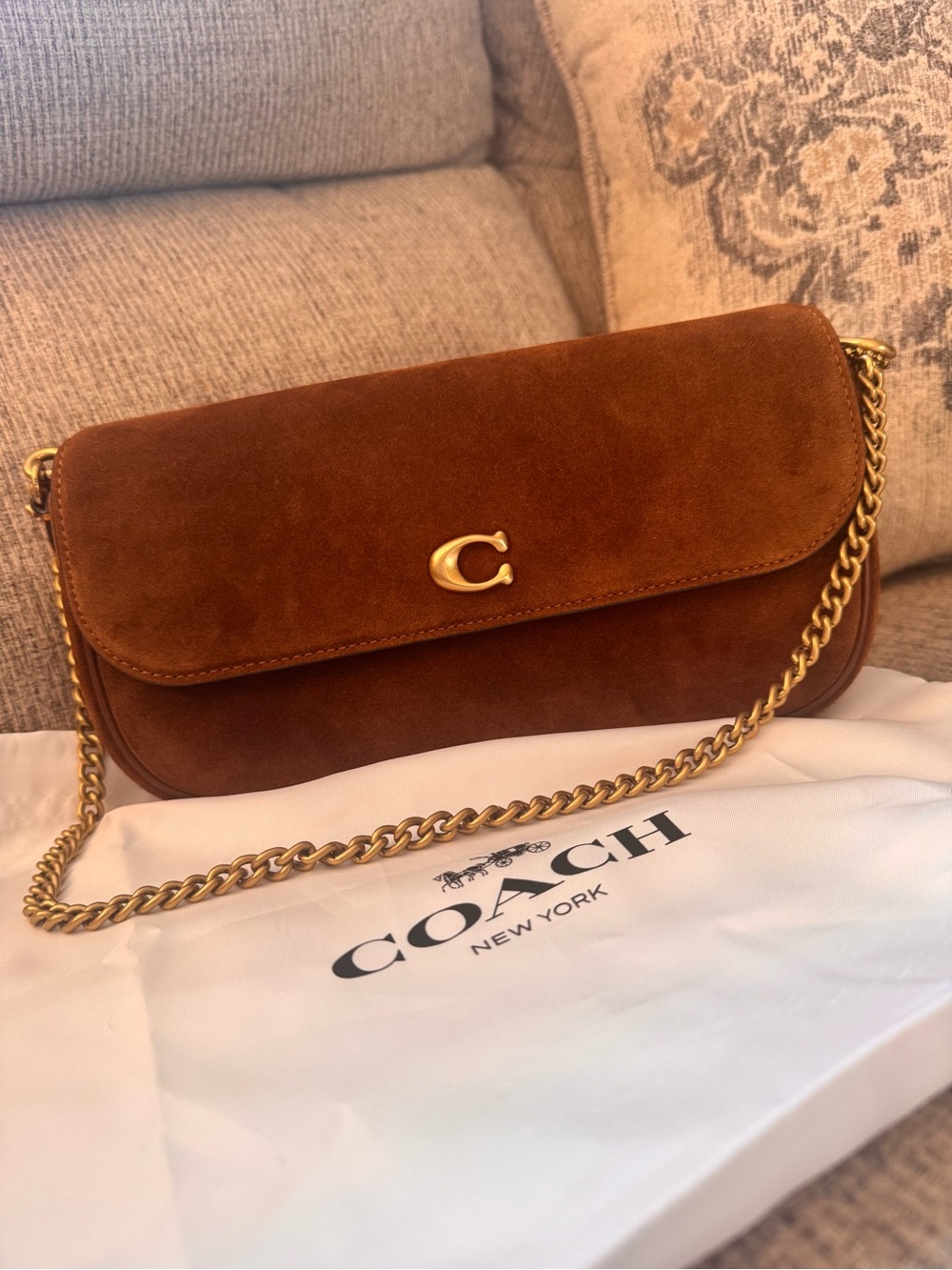 Coach Brook flap chain bag